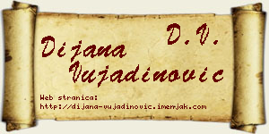 Dijana Vujadinović vizit kartica